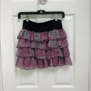 Ruffled mini skirt